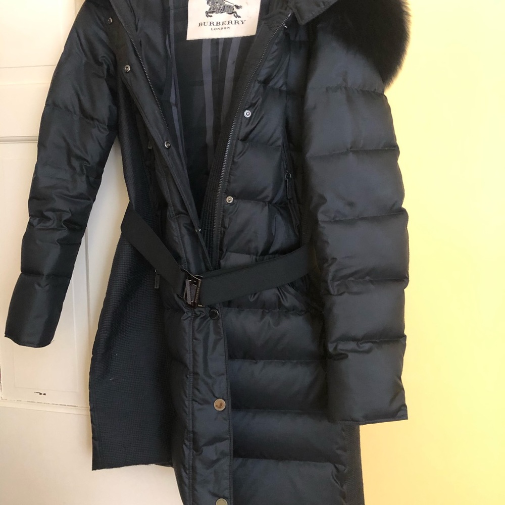 Burberry London a down filled puffer.